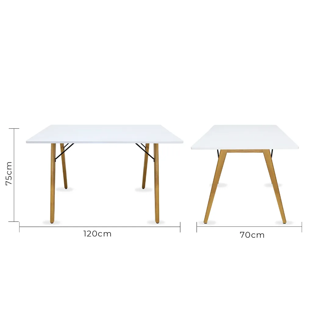 Mesa de Comedor Rectangular Frankfurt 120cm 8.webp