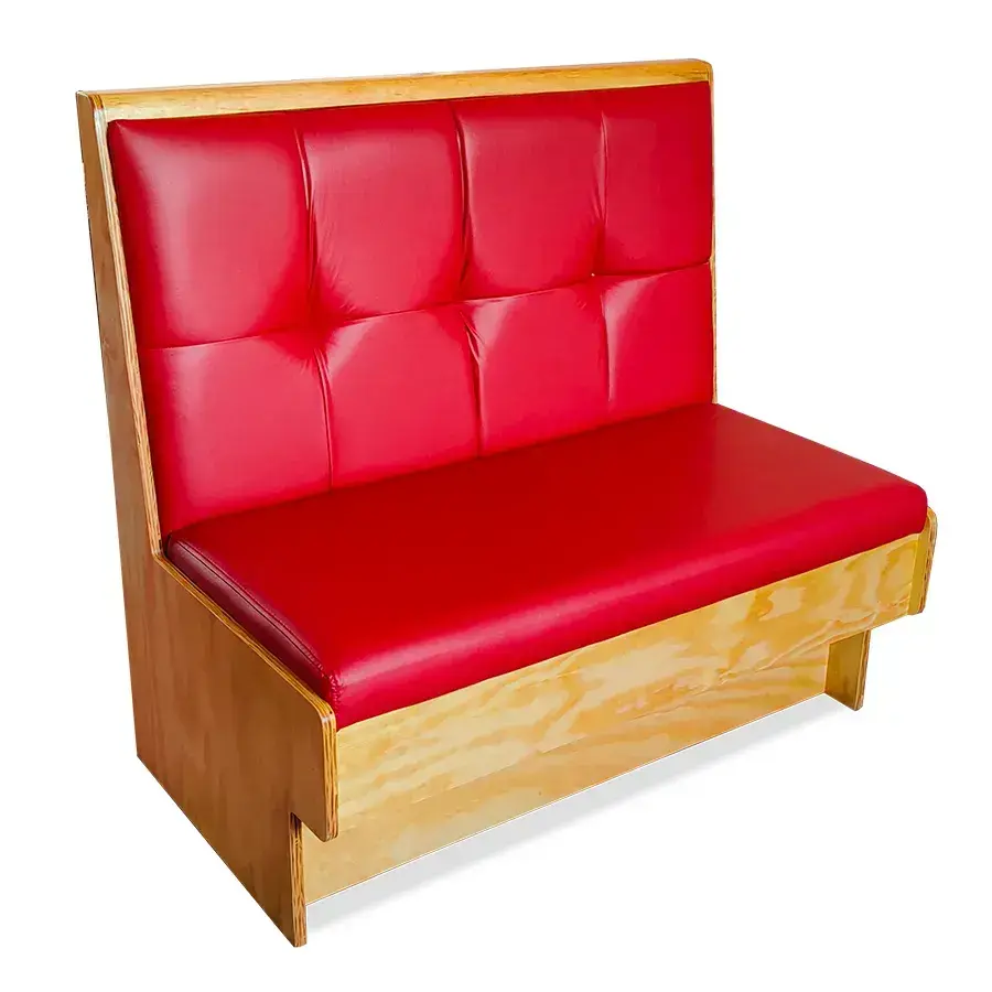 Booth para Restaurante bar ó cafetería modelo Modena Cherry Moblibar Moderno Vintage-lado.webp