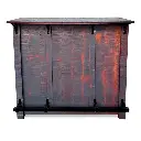 Barra de bar de madera crossback Gris Vintage Moblibar Moderno Vintage-frente.webp