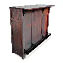 Barra de bar de madera crossback Gris Vintage Moblibar Moderno Vintage-lado.webp