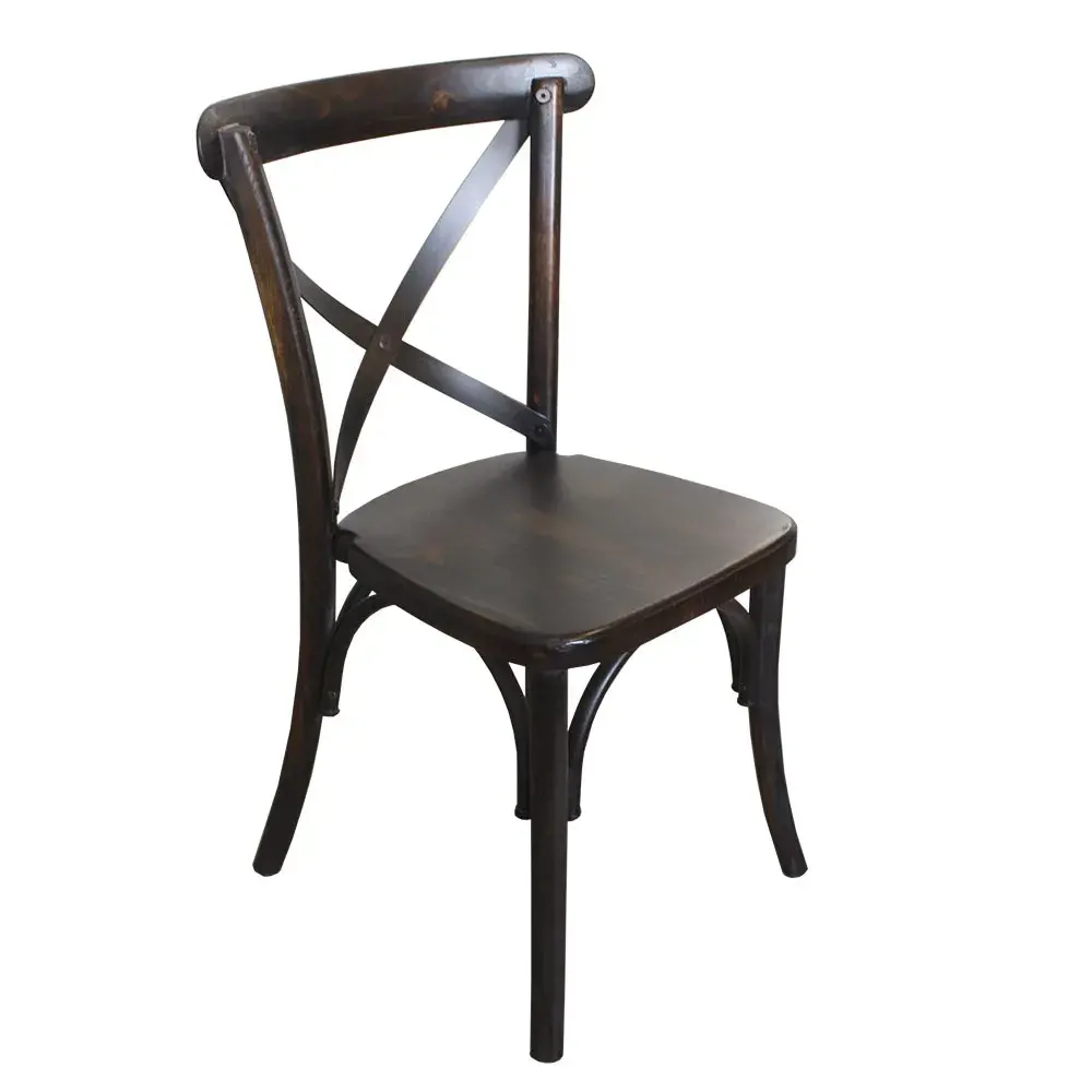 Silla de Madera Crossback para Restaurantes Bares y Cafeterias 