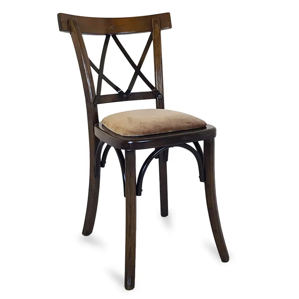 Silla de Madera Gitaza con asiento para Restaurantes Bares y Cafeterias 