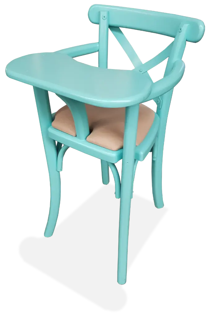 Silla de Madera Crossback para Bebe para Restaurantes Bares y Cafeterias 