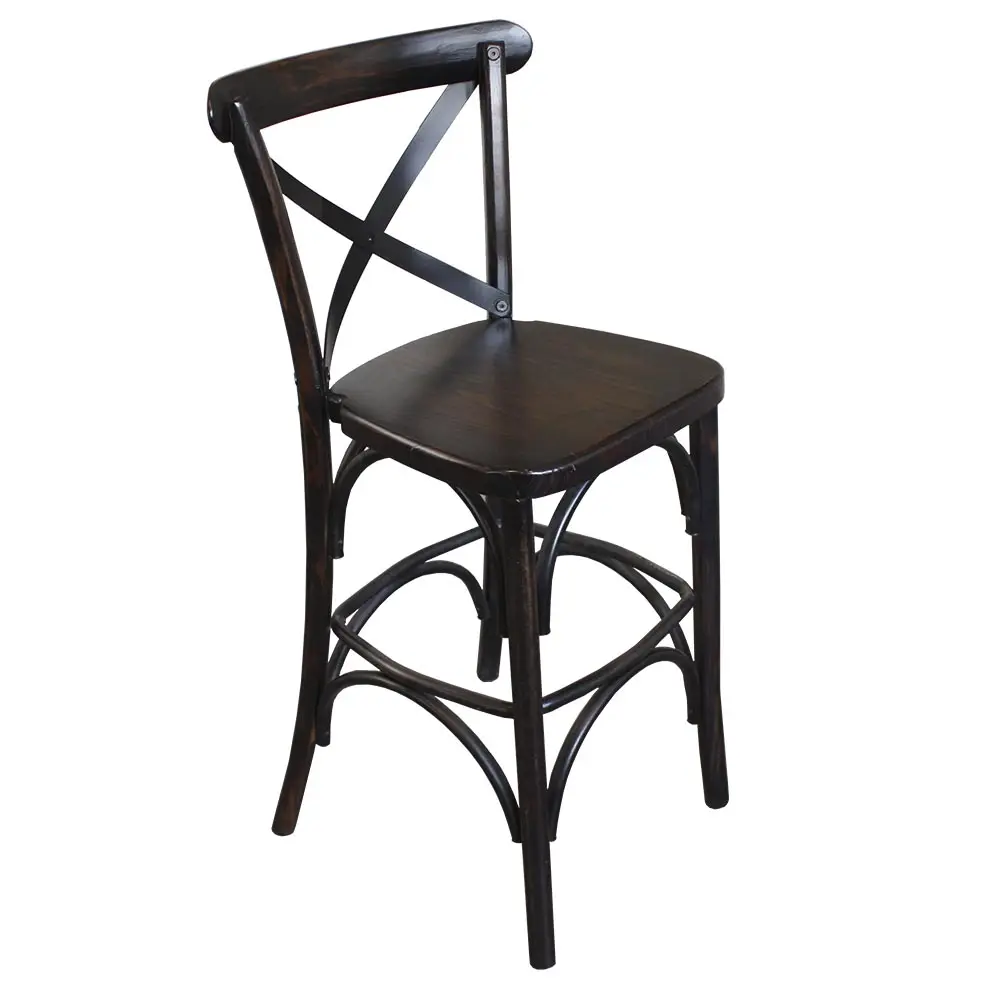 Banco de Madera Crossback para Restaurantes Bares y Cafeterias 