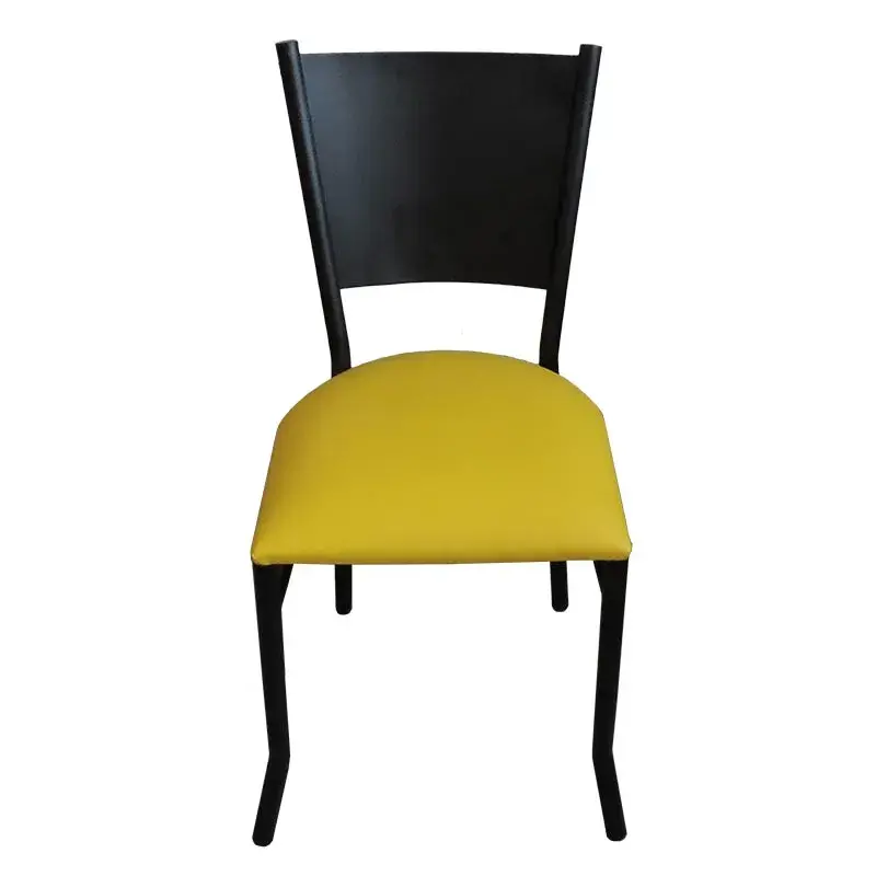 Silla de Metal Tint Black para Restaurantes Bares y Cafeterias 