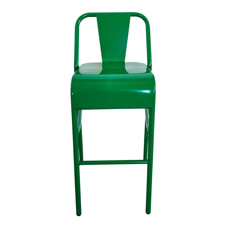 Banco de Metal Nisso Liso Asiento de Laminado para Restaurantes Bares y Cafeterias 