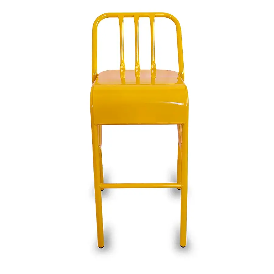Banco de Metal Nisso Tubular Asiento de Laminado para Restaurantes Bares y Cafeterias 