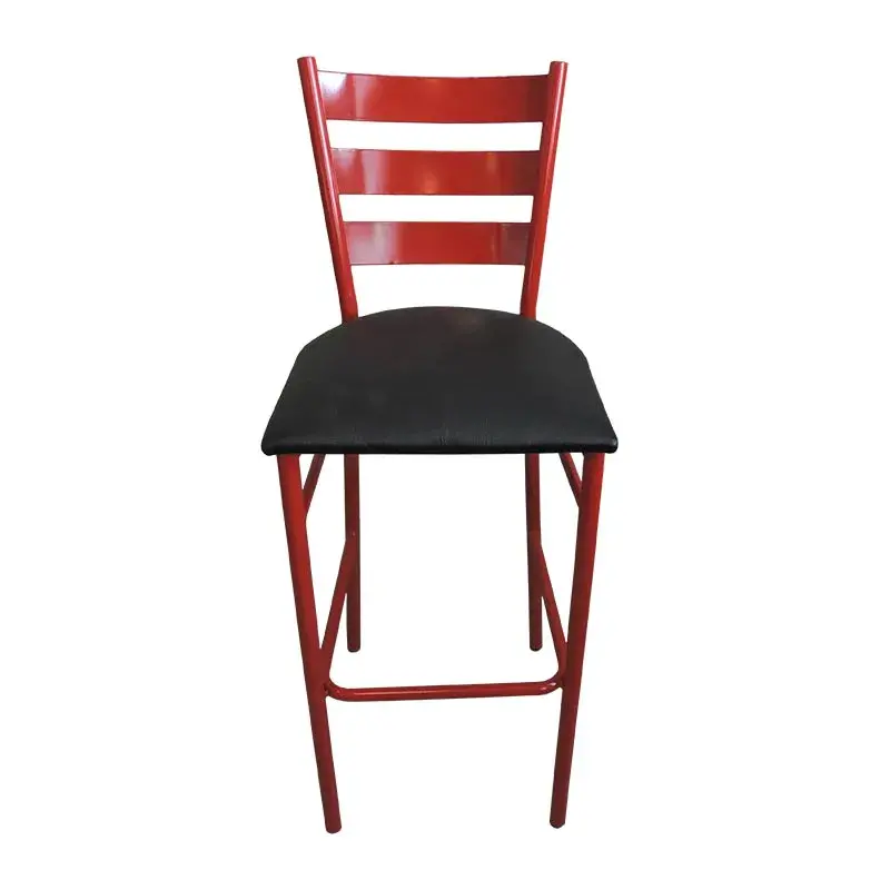 Banco de Metal Tint Red para Restaurantes Bares y Cafeterias 
