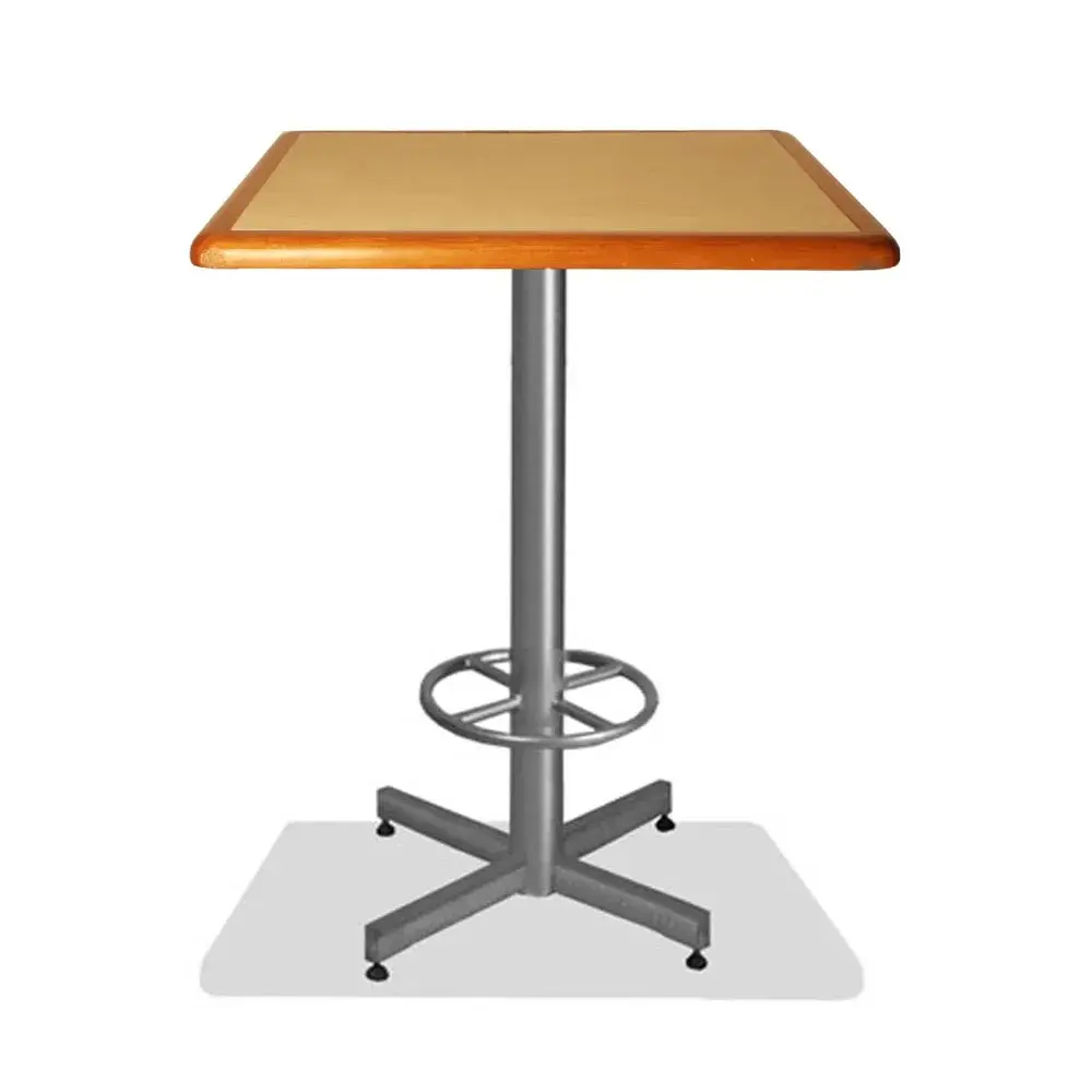 Mesa Cuadrada de Formaica Madera Alta para Restaurantes Bares y Cafererias 