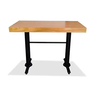 Mesa Rectangular de Triplay Baja para Restaurantes Bares y Cafeterias 