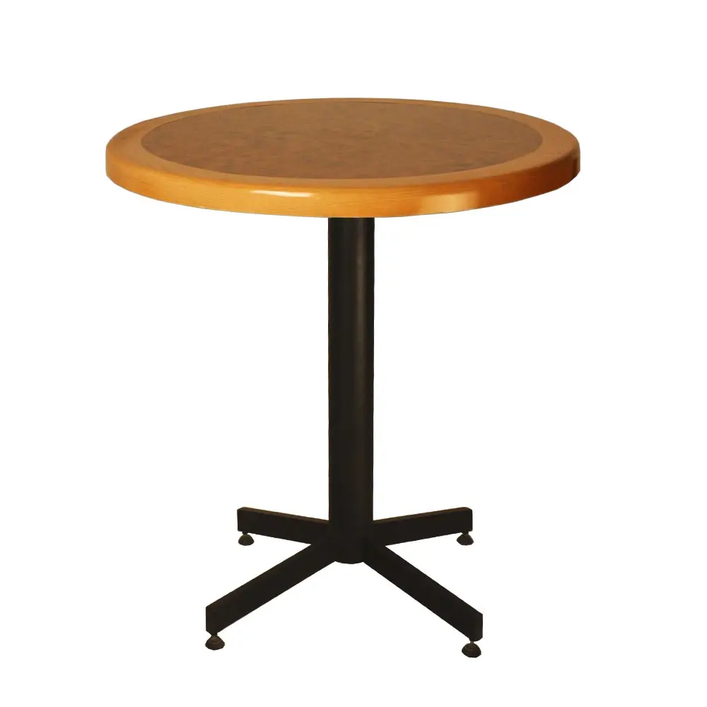 Mesa Redonda de Formaica Madera Baja para Restaurantes Bares y Cafeterias 