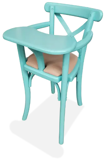 Silla de Madera Crossback para Bebe para Restaurantes Bares y Cafeterias 