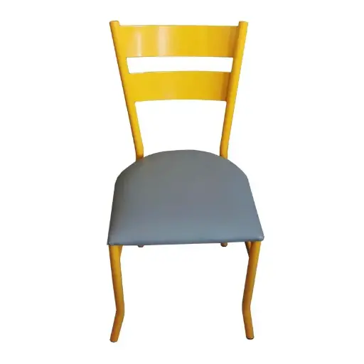 Silla de Metal Tint Yellow para Restaurantes Bares y Cafeterias 