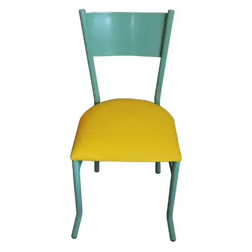 Silla de Metal Tint Green para Restaurantes Bares y Cafeterias 