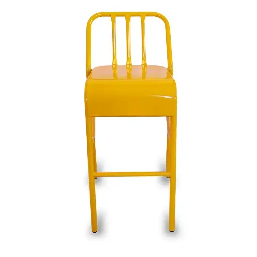 Banco de Metal Nisso Tubular Asiento de Laminado para Restaurantes Bares y Cafeterias 
