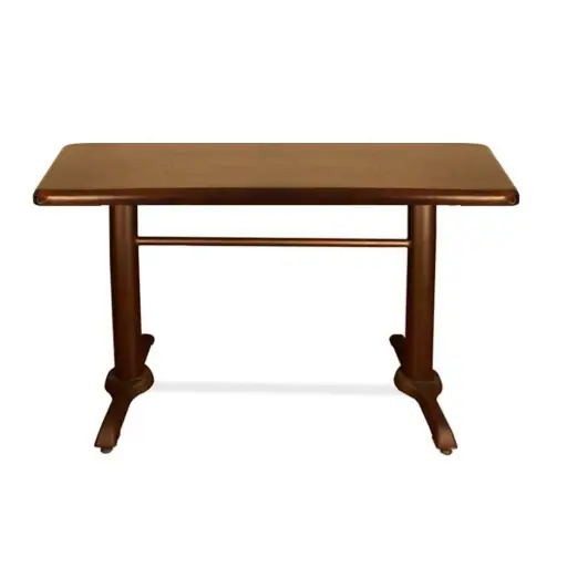 Mesa Rectangular de Madera Baja para Restaurantes Bares y Cafeterias 