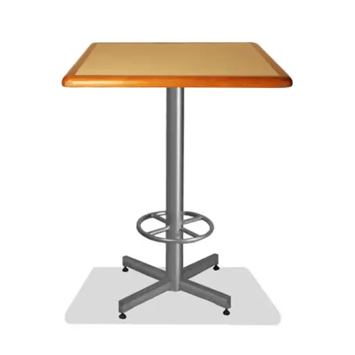 Mesa Cuadrada de Formaica Madera Alta para Restaurantes Bares y Cafeterias 