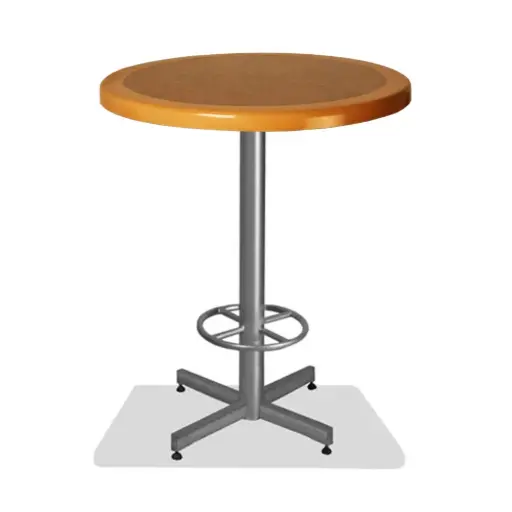 Mesa Redonda de Formaica Madera Alta para Restaurantes Bares y Cafeterias 