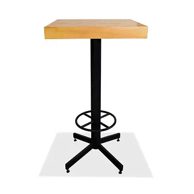Mesa Cuadrada de Triplay Alta para Restaurantes Bares y Cafererias 