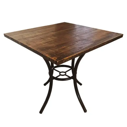 Mesa Cuadrada Airy de madera baja para Restaurantes Bares y Cafeterias 